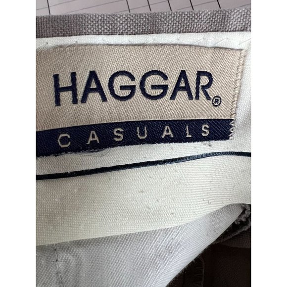 Haggar Casuals Slacks  36 Grey   60% Cotton, 40% Polyester - Picture 4 of 16